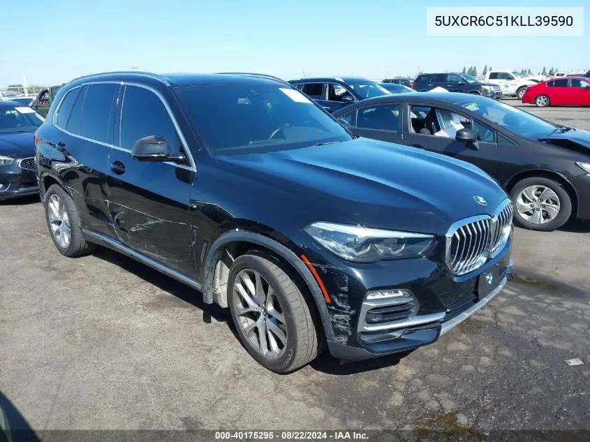 2019 BMW X5 xDrive40I VIN: 5UXCR6C51KLL39590 Lot: 40175295