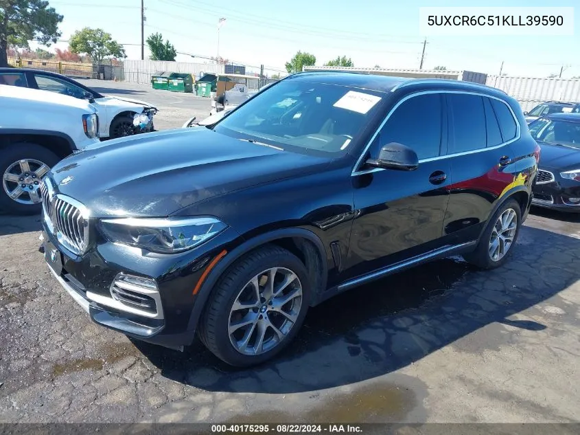 2019 BMW X5 xDrive40I VIN: 5UXCR6C51KLL39590 Lot: 40175295