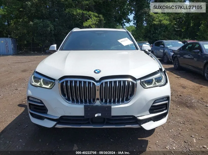 2019 BMW X5 xDrive40I VIN: 5UXCR6C57KLL27105 Lot: 40222705