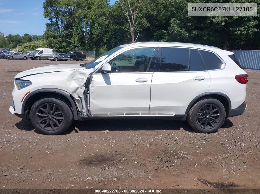 2019 BMW X5 xDrive40I VIN: 5UXCR6C57KLL27105 Lot: 40222705