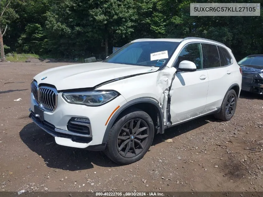 2019 BMW X5 xDrive40I VIN: 5UXCR6C57KLL27105 Lot: 40222705