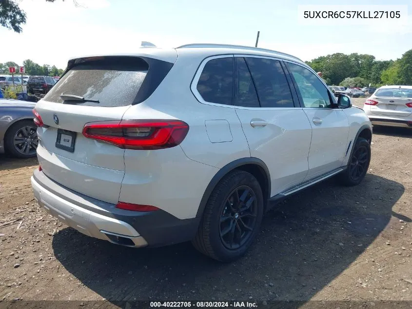 2019 BMW X5 xDrive40I VIN: 5UXCR6C57KLL27105 Lot: 40222705