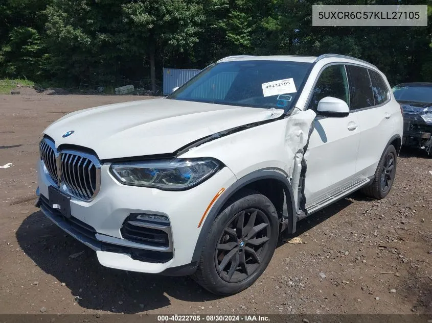 2019 BMW X5 xDrive40I VIN: 5UXCR6C57KLL27105 Lot: 40222705