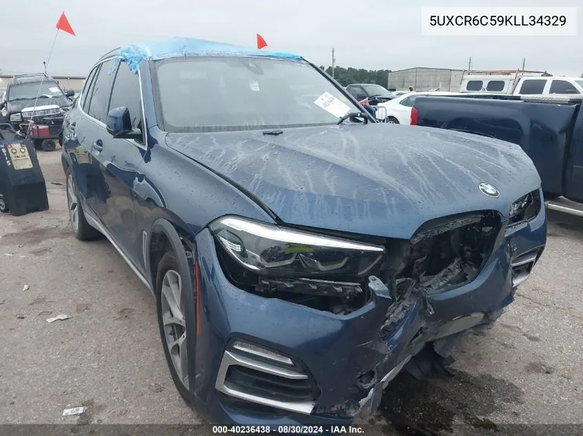 2019 BMW X5 xDrive40I VIN: 5UXCR6C59KLL34329 Lot: 40236438