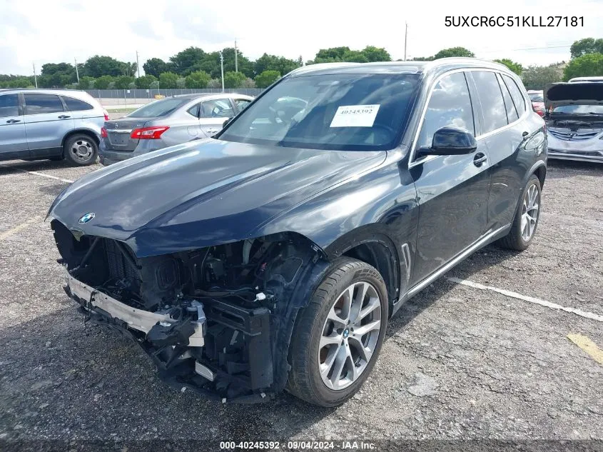 5UXCR6C51KLL27181 2019 BMW X5 xDrive40I