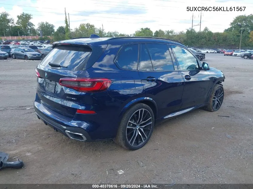 5UXCR6C56KLL61567 2019 BMW X5 xDrive40I