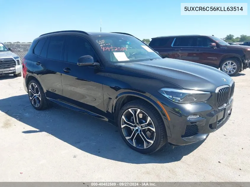 2019 BMW X5 xDrive40I VIN: 5UXCR6C56KLL63514 Lot: 40452589