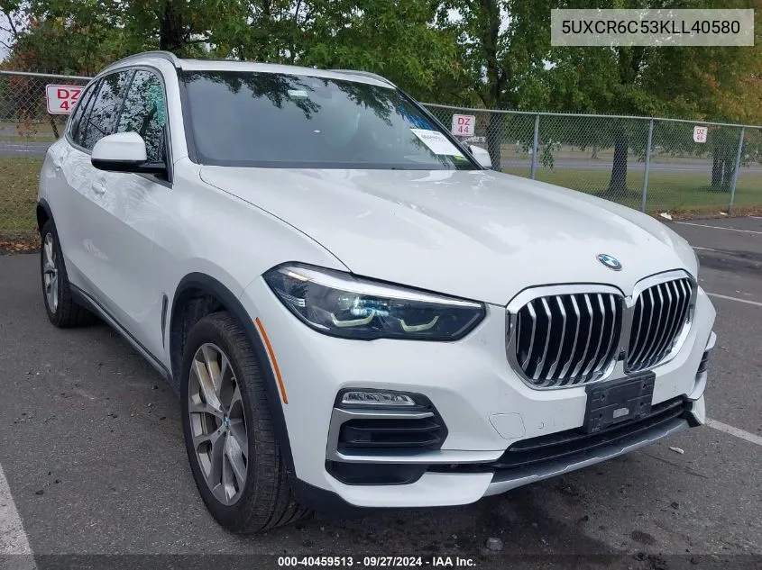 2019 BMW X5 xDrive40I VIN: 5UXCR6C53KLL40580 Lot: 40459513