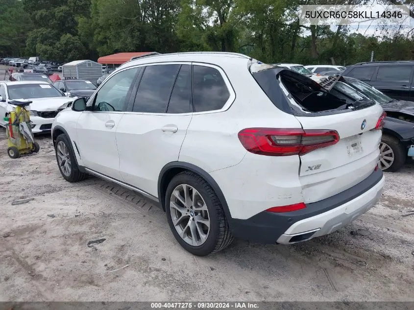 2019 BMW X5 xDrive40I VIN: 5UXCR6C58KLL14346 Lot: 40477275