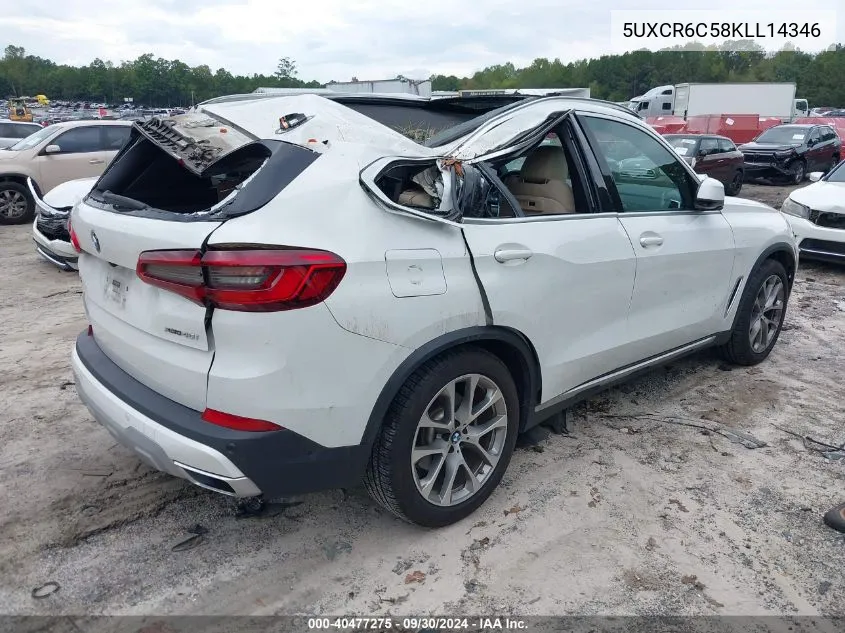 2019 BMW X5 xDrive40I VIN: 5UXCR6C58KLL14346 Lot: 40477275