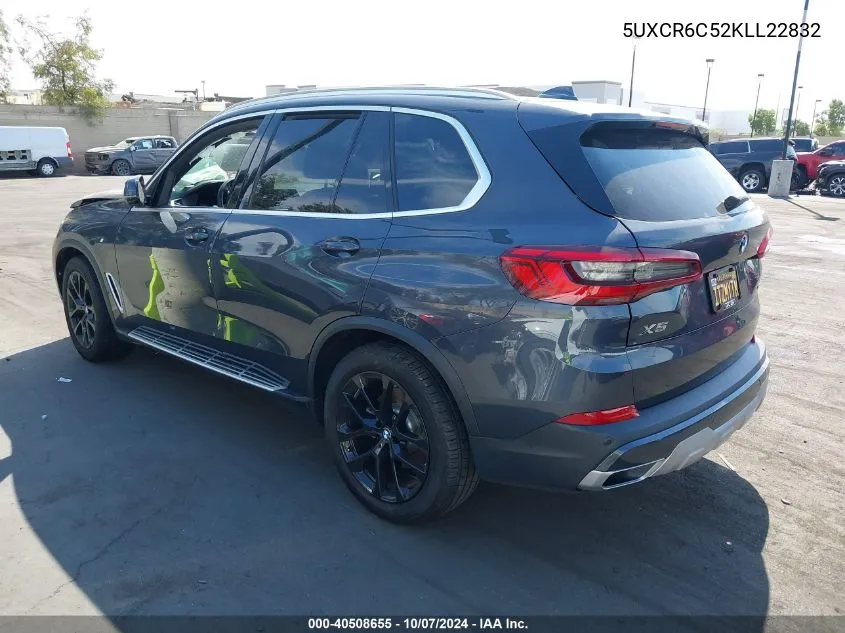 2019 BMW X5 xDrive40I VIN: 5UXCR6C52KLL22832 Lot: 40508655