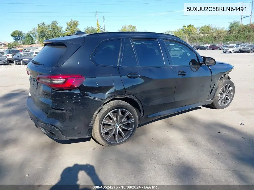 2019 BMW X5 xDrive50I VIN: 5UXJU2C58KLN64491 Lot: 40524276