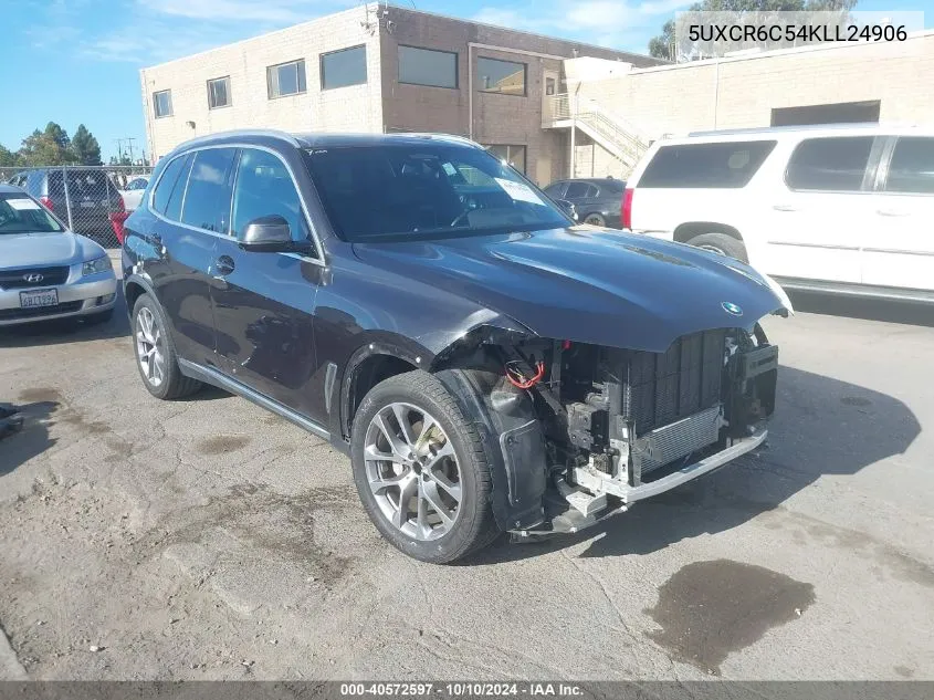 2019 BMW X5 xDrive40I VIN: 5UXCR6C54KLL24906 Lot: 40572597