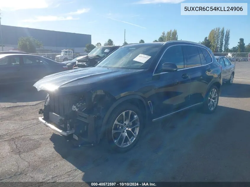 2019 BMW X5 xDrive40I VIN: 5UXCR6C54KLL24906 Lot: 40572597