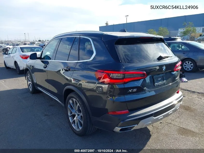 2019 BMW X5 xDrive40I VIN: 5UXCR6C54KLL24906 Lot: 40572597