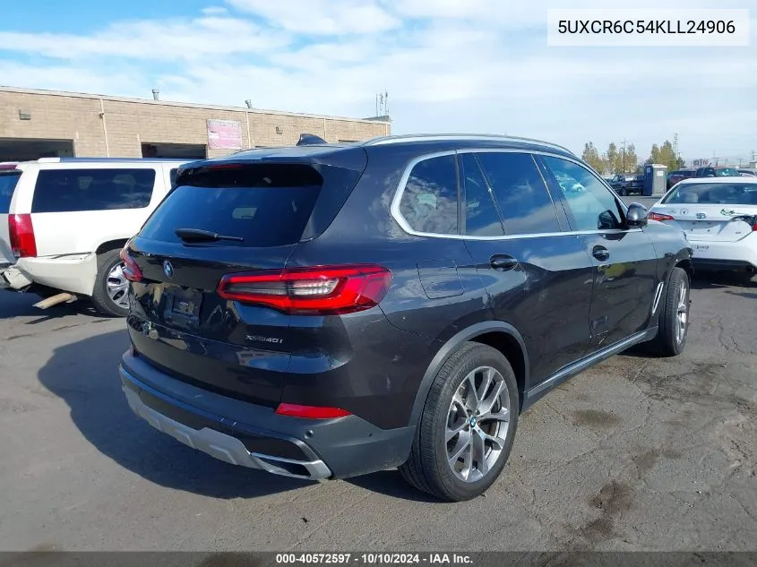 2019 BMW X5 xDrive40I VIN: 5UXCR6C54KLL24906 Lot: 40572597