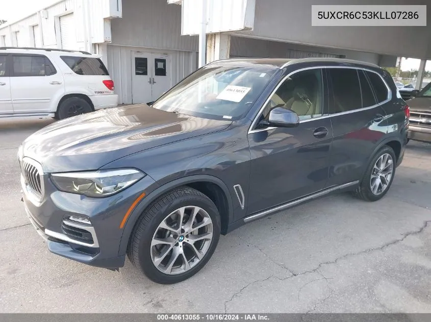 2019 BMW X5 xDrive40I VIN: 5UXCR6C53KLL07286 Lot: 40613055