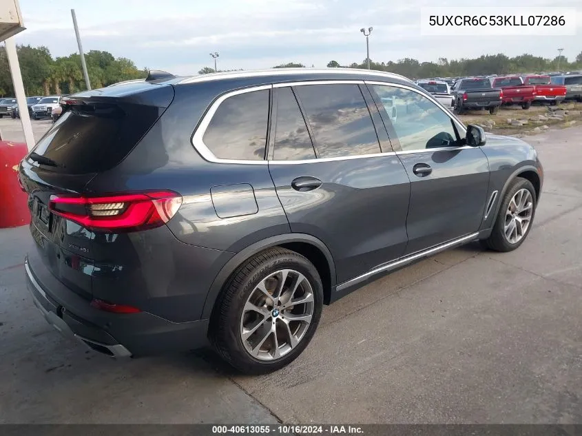 2019 BMW X5 xDrive40I VIN: 5UXCR6C53KLL07286 Lot: 40613055