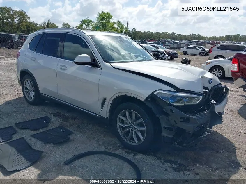 2019 BMW X5 xDrive40I VIN: 5UXCR6C59KLL21645 Lot: 40657952