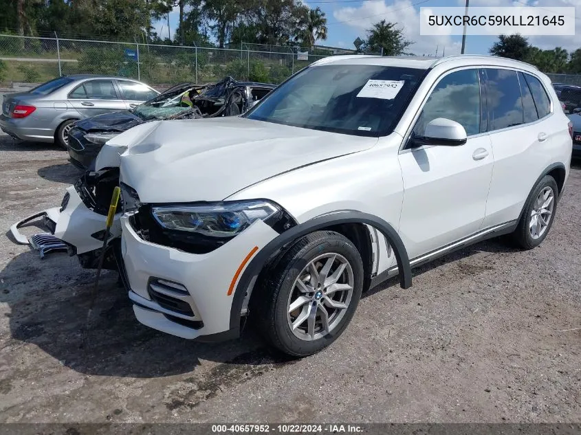 2019 BMW X5 xDrive40I VIN: 5UXCR6C59KLL21645 Lot: 40657952