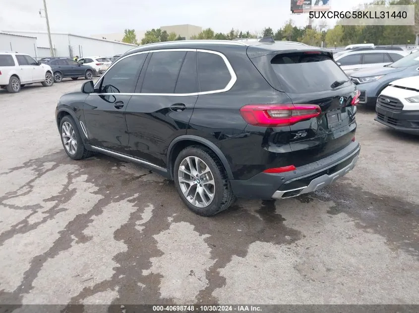 2019 BMW X5 xDrive40I VIN: 5UXCR6C58KLL31440 Lot: 40698748