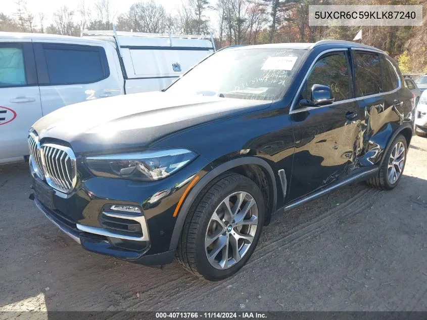 2019 BMW X5 xDrive40I VIN: 5UXCR6C59KLK87240 Lot: 40713766