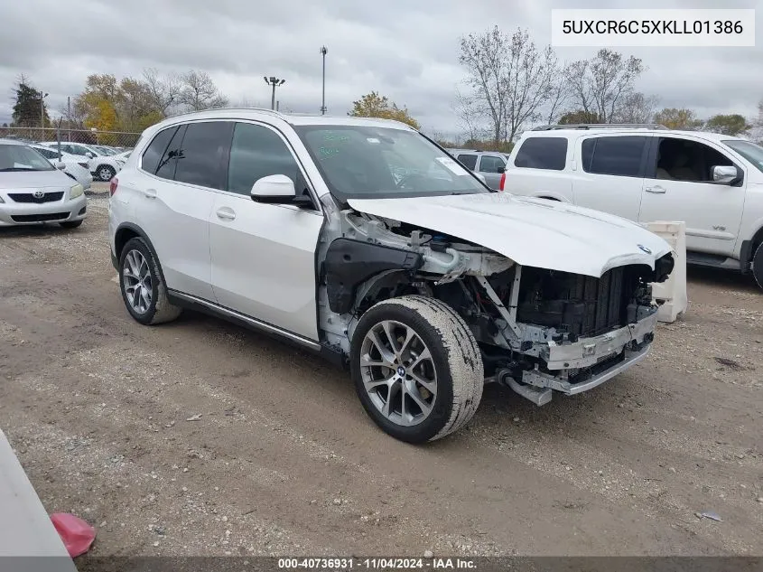 2019 BMW X5 xDrive40I VIN: 5UXCR6C5XKLL01386 Lot: 40736931