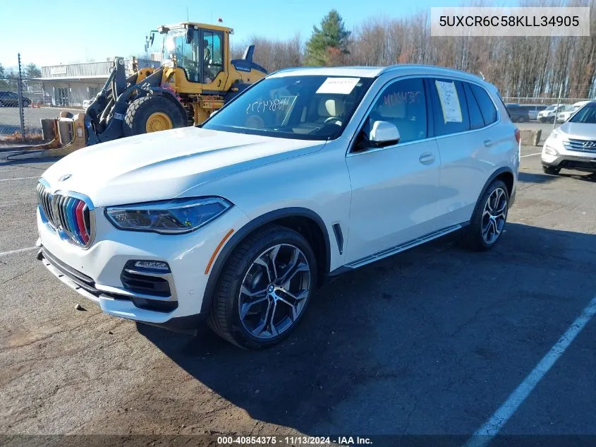 2019 BMW X5 xDrive40I VIN: 5UXCR6C58KLL34905 Lot: 40854375