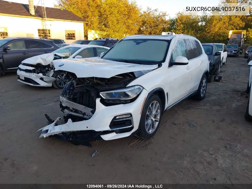 2020 BMW X5 VIN: 5UXCR6C04L9D37516 Lot: 12094061