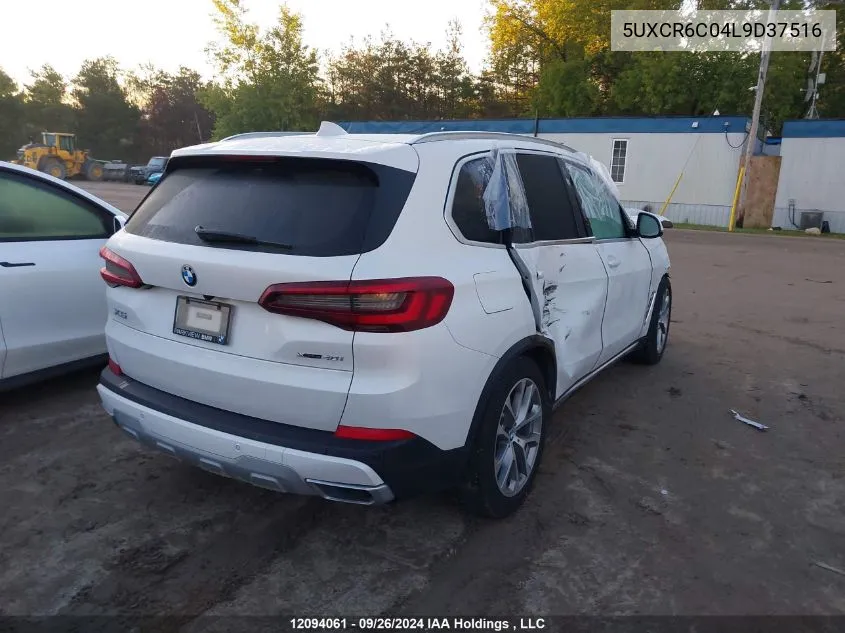 2020 BMW X5 VIN: 5UXCR6C04L9D37516 Lot: 12094061