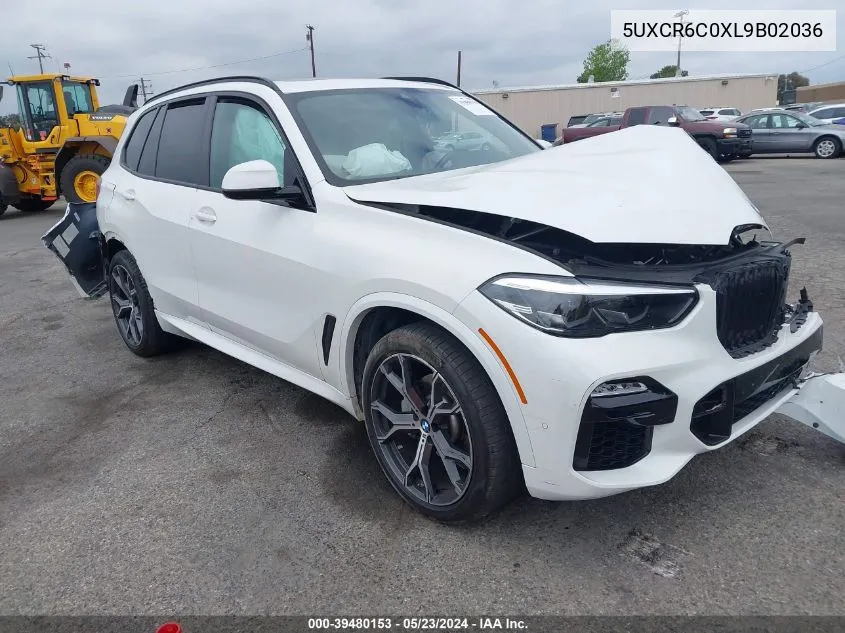 2020 BMW X5 xDrive40I VIN: 5UXCR6C0XL9B02036 Lot: 39480153