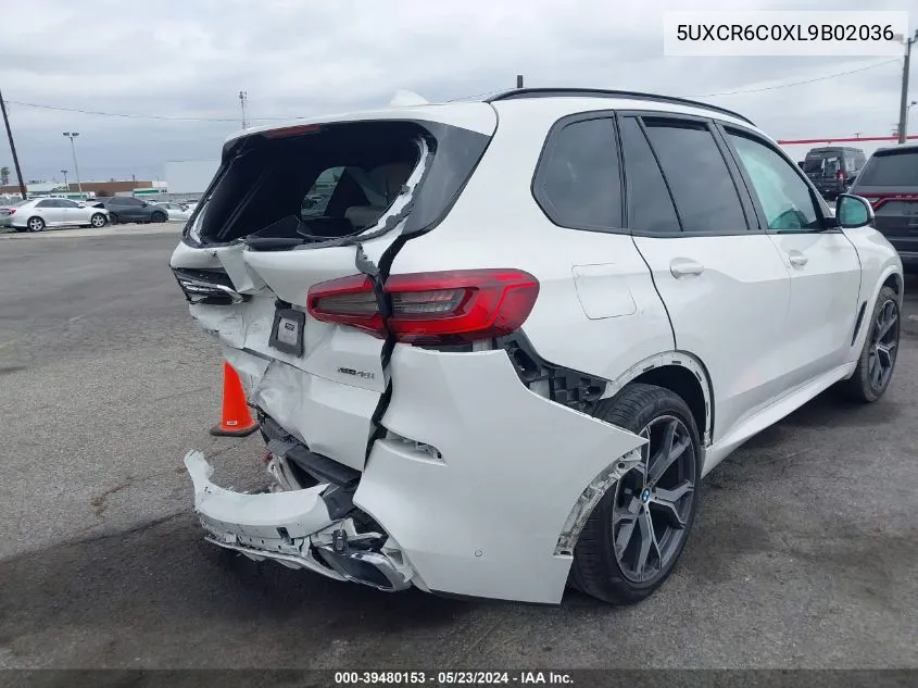 2020 BMW X5 xDrive40I VIN: 5UXCR6C0XL9B02036 Lot: 39480153