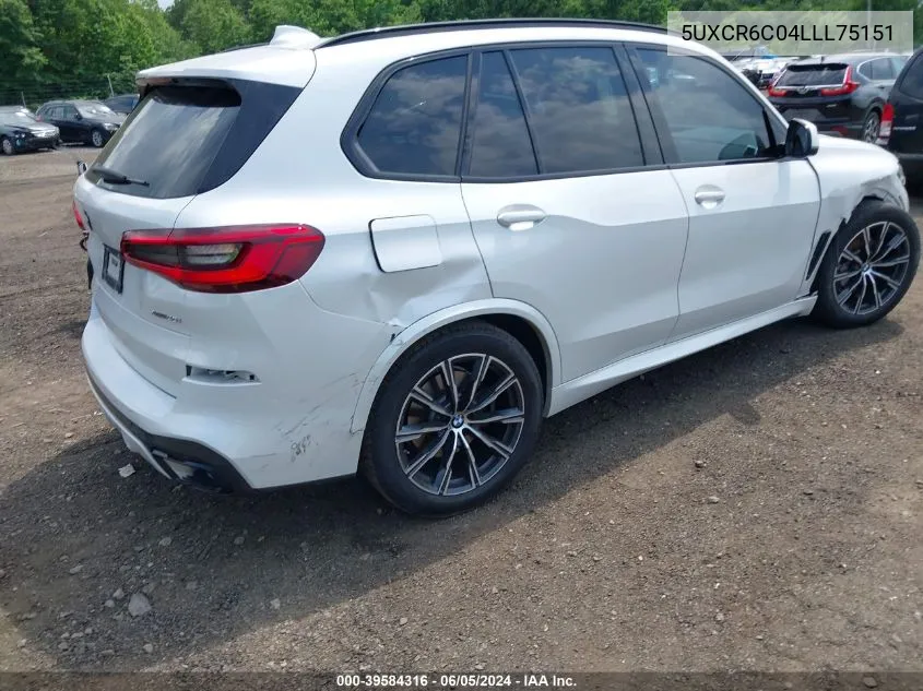 5UXCR6C04LLL75151 2020 BMW X5 xDrive40I