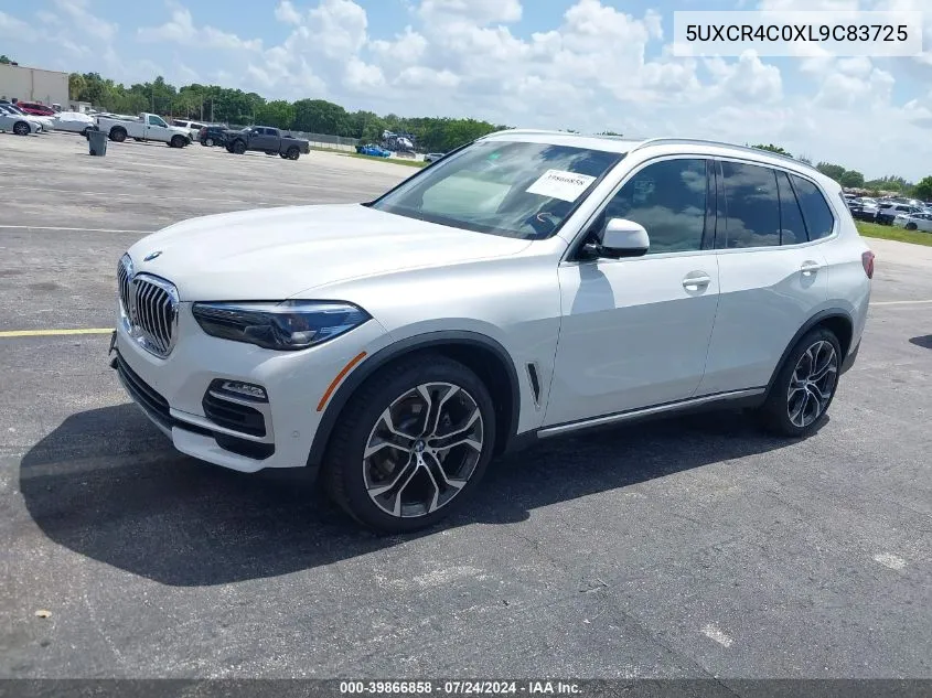 2020 BMW X5 Sdrive40I VIN: 5UXCR4C0XL9C83725 Lot: 39866858