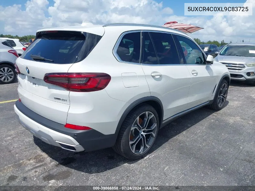 2020 BMW X5 Sdrive40I VIN: 5UXCR4C0XL9C83725 Lot: 39866858