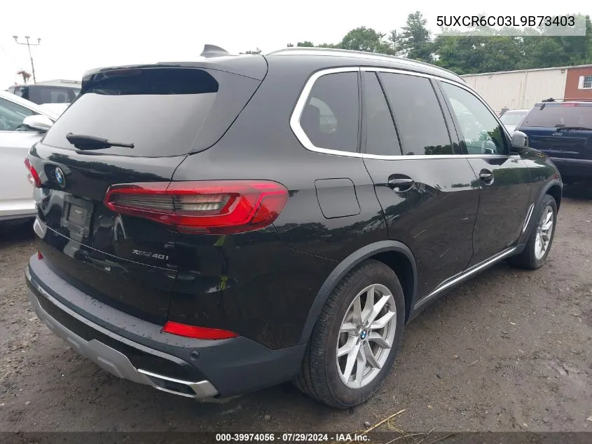 2020 BMW X5 xDrive40I VIN: 5UXCR6C03L9B73403 Lot: 39974056