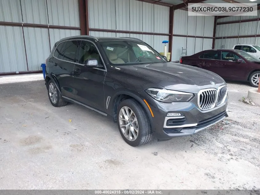 2020 BMW X5 xDrive40I VIN: 5UXCR6C03L9C77230 Lot: 40024315