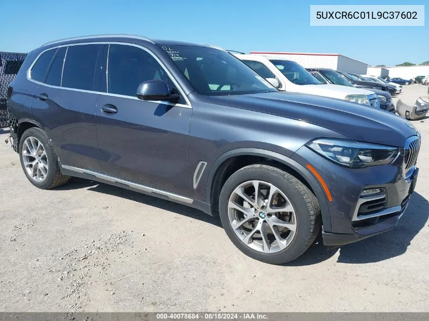 2020 BMW X5 xDrive40I VIN: 5UXCR6C01L9C37602 Lot: 40078684