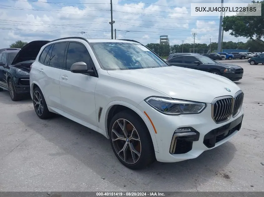 2020 BMW X5 M50I VIN: 5UXJU4C07LL228185 Lot: 40151419