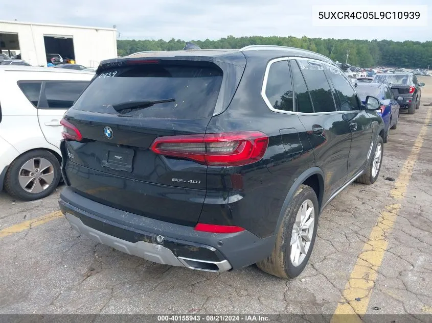 2020 BMW X5 Sdrive40I VIN: 5UXCR4C05L9C10939 Lot: 40155943