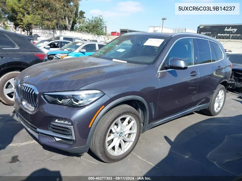 2020 BMW X5 xDrive40I VIN: 5UXCR6C03L9B14237 Lot: 40277303