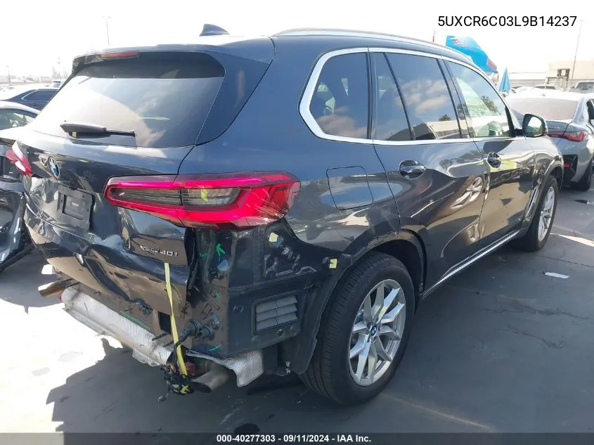 2020 BMW X5 xDrive40I VIN: 5UXCR6C03L9B14237 Lot: 40277303