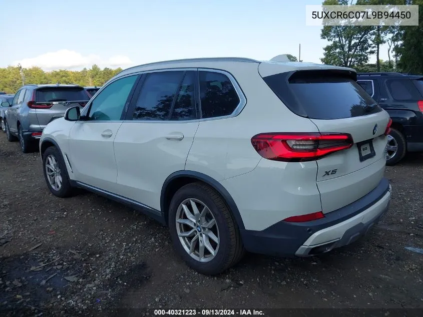 2020 BMW X5 xDrive40I VIN: 5UXCR6C07L9B94450 Lot: 40321223