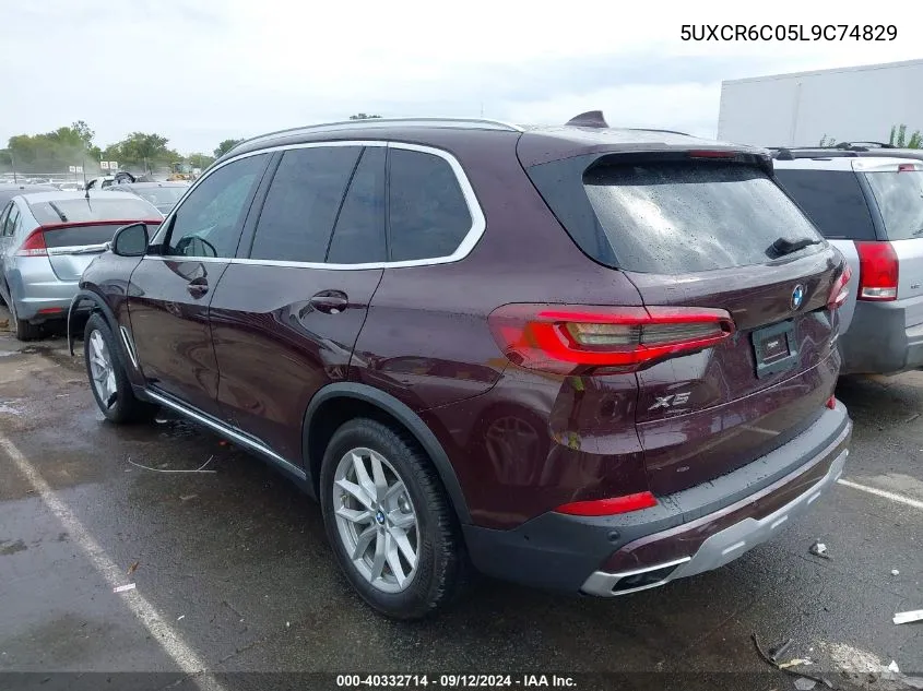 2020 BMW X5 xDrive40I VIN: 5UXCR6C05L9C74829 Lot: 40332714