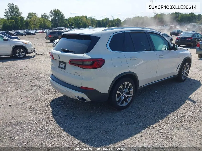 2020 BMW X5 Sdrive40I VIN: 5UXCR4C0XLLE30614 Lot: 40338761