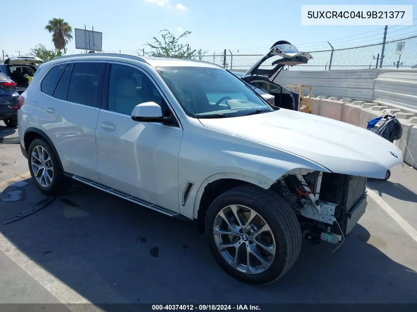 2020 BMW X5 Sdrive40I VIN: 5UXCR4C04L9B21377 Lot: 40374012