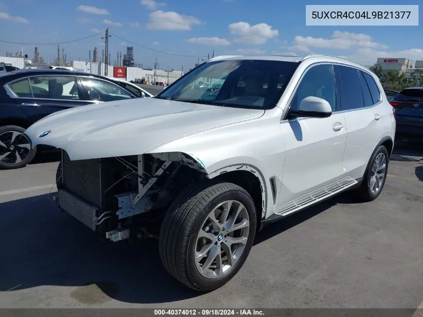 2020 BMW X5 Sdrive40I VIN: 5UXCR4C04L9B21377 Lot: 40374012