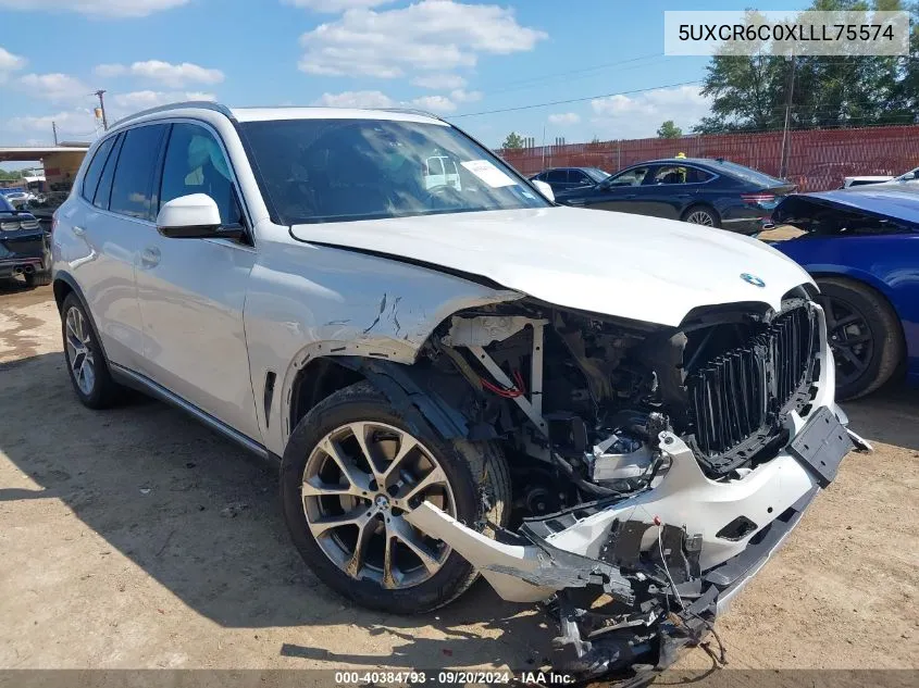 2020 BMW X5 xDrive40I VIN: 5UXCR6C0XLLL75574 Lot: 40384793