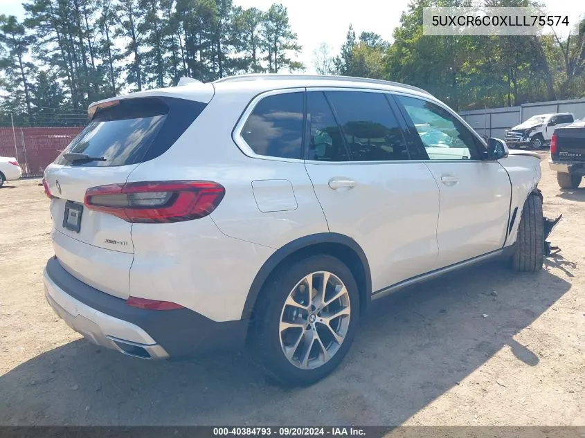 2020 BMW X5 xDrive40I VIN: 5UXCR6C0XLLL75574 Lot: 40384793