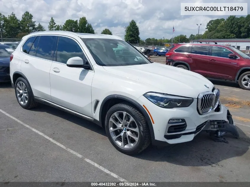 2020 BMW X5 Sdrive40I VIN: 5UXCR4C00LLT18479 Lot: 40432392